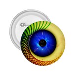 Eerie Psychedelic Eye 2.25  Button