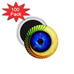 Eerie Psychedelic Eye 1.75  Button Magnet (100 pack)