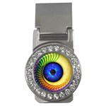 Eerie Psychedelic Eye Money Clip (CZ)