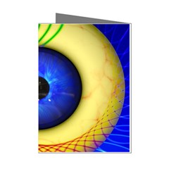 Eerie Psychedelic Eye Mini Greeting Card (8 Pack) from UrbanLoad.com Left