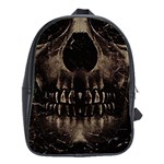 Skull Poster Background School Bag (XL)