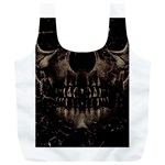 Skull Poster Background Reusable Bag (XL)