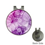 Purple Bubble Art Golf Ball Marker Hat Clip