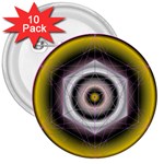 Metatrons Cube 3  Button (10 pack)