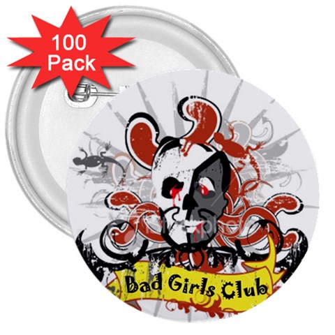 Bad Girls Club 3  Button (100 pack) from UrbanLoad.com Front