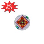 Sacred Mosaic 1  Mini Button (100 pack) 