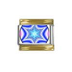 Space  n Time Gold Trim Italian Charm (9mm)