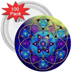 Wisdom 3  Button (100 pack)