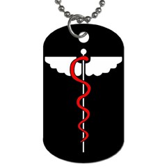 Black & Red Medical ID Tag from UrbanLoad.com Front