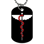Black & Red Medical ID Tag