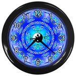 YinYang Wall Clock (Black with 12 white numbers)
