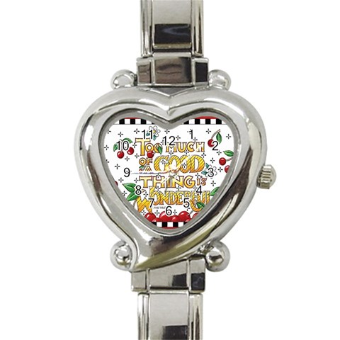 4831l Heart Italian Charm Watch from UrbanLoad.com Front