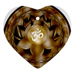 OM Lotus Ornament (Heart)