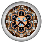 OMPH Wall Clock (Silver with 12 black numbers)