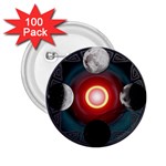 4 Moons 2.25  Button (100 pack)