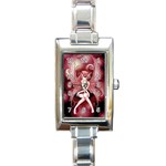 goth fairy red Rectangular Italian Charm Watch