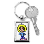 Anime Girl Key Chain (Rectangle)