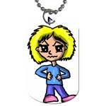 Anime Girl Dog Tag (One Side)