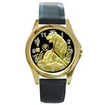 ChiTiger Round Gold Metal Watch