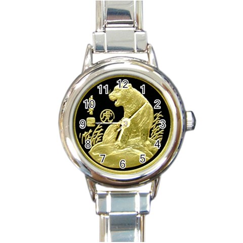 ChiTiger Round Italian Charm Watch from UrbanLoad.com Front