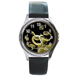 ChiSnake Round Metal Watch