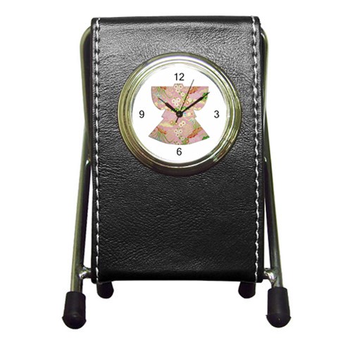 Kimono PP Pen Holder Desk Clock from UrbanLoad.com Front