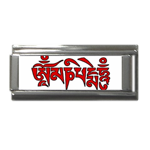 OMPH Text Superlink Italian Charm (9mm) from UrbanLoad.com Front
