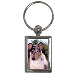 collie 2 Key Chain (Rectangle)