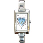 Love VII Rectangular Italian Charm Watch