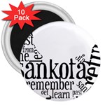 Sankofashirt 3  Button Magnet (10 pack)