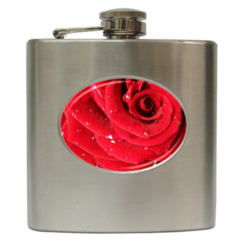 Flower 1 Hip Flask (6 oz) from UrbanLoad.com Front