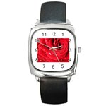 Flower 1 Square Metal Watch