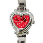 Flower 1 Heart Italian Charm Watch