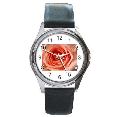 Flower 2 Round Metal Watch from UrbanLoad.com Front