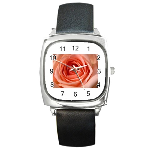 Flower 2 Square Metal Watch from UrbanLoad.com Front