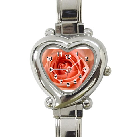 Flower 2 Heart Italian Charm Watch from UrbanLoad.com Front