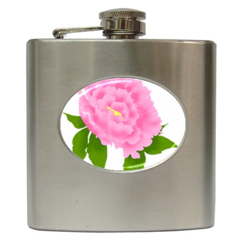 Flower III Hip Flask (6 oz) from UrbanLoad.com Front