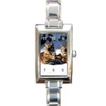 tiger_pictures_2 Rectangular Italian Charm Watch