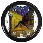 Van Gogh III Wall Clock (Black)