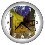 Van Gogh III Wall Clock (Silver)