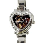 Tortoise Shell Cat D2 Heart Italian Charm Watch