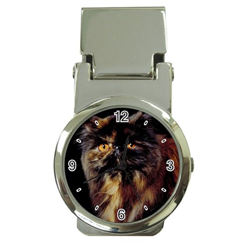 Tortoise Shell Cat D2 Money Clip Watch from UrbanLoad.com Front