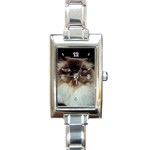 Blue Eyed Cat D2 Rectangular Italian Charm Watch