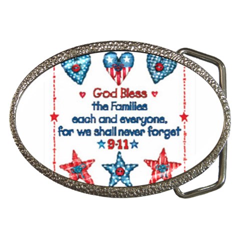 US Families Belt Buckle from UrbanLoad.com Front