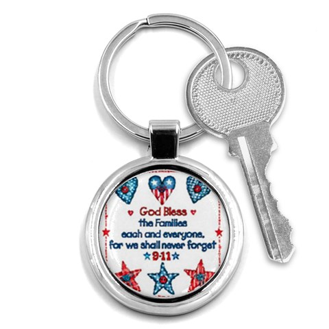 US Families Key Chain (Round) from UrbanLoad.com Front