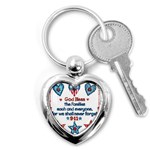 US Families Key Chain (Heart)