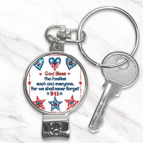 US Families Nail Clippers Key Chain from UrbanLoad.com Front