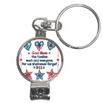 US Families Nail Clippers Key Chain