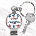 US Families Nail Clippers Key Chain