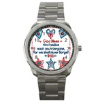 US Families Sport Metal Watch